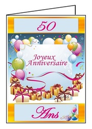 Carte Anniversaire 50 Ans à Imprimer Gratuite Oyk65